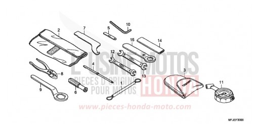 OUTILS CBR600RRC de 2012